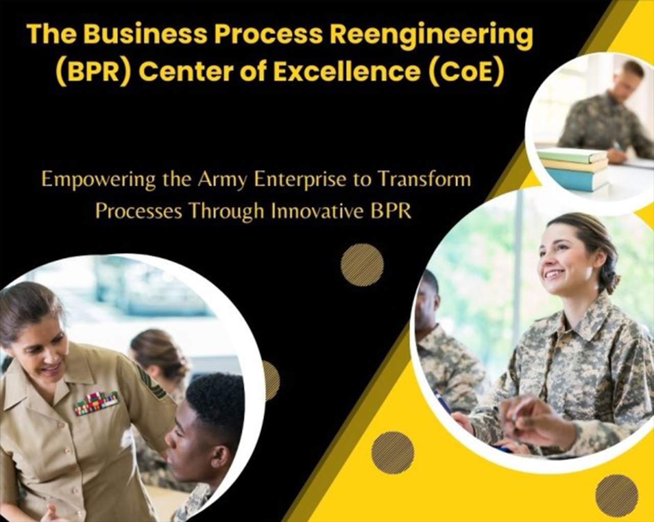 The Business Process Reenfineering(BPR) Center of Excellence(COE): Empowering the Army Enterprise to Transform Process Through Innovative BPR